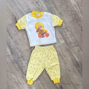 Sesame Street Yellow Big Bird Pj Set